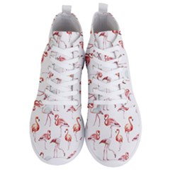 Rose Flamingos Men s Lightweight High Top Sneakers by goljakoff