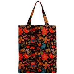 Khokhloma Zipper Classic Tote Bag