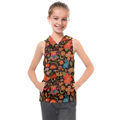 Khokhloma Kids  Sleeveless Hoodie by goljakoff