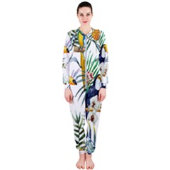 Tropical flowers OnePiece Jumpsuit (Ladies) 