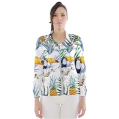 Tropical flowers Women s Windbreaker