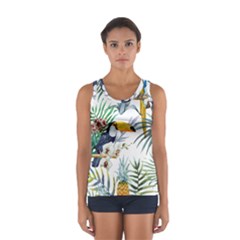 Tropical flowers Sport Tank Top 