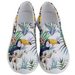 Tropical flowers Men s Lightweight Slip Ons