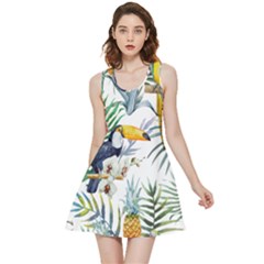 Tropical flowers Inside Out Reversible Sleeveless Dress