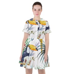 Tropical flowers Sailor Dress