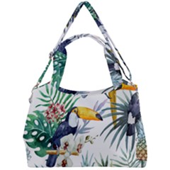 Tropical flowers Double Compartment Shoulder Bag