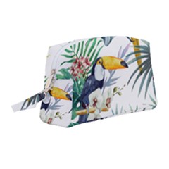 Tropical flowers Wristlet Pouch Bag (Medium)