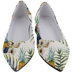 Tropical flowers Women s Block Heels 