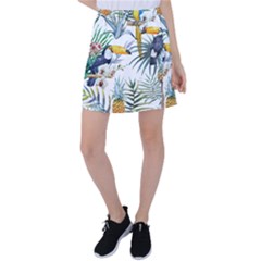 Tropical flowers Tennis Skirt