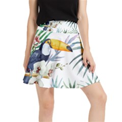 Tropical flowers Waistband Skirt