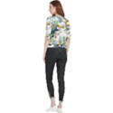 Tropical flowers Quarter Sleeve Blouse View2