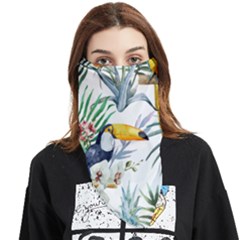Tropical flowers Face Covering Bandana (Triangle)