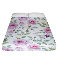Rose Flowers Fitted Sheet (king Size) by goljakoff