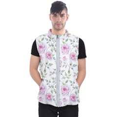 Rose Flowers Men s Puffer Vest by goljakoff