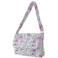 Rose Flowers Full Print Messenger Bag (l)