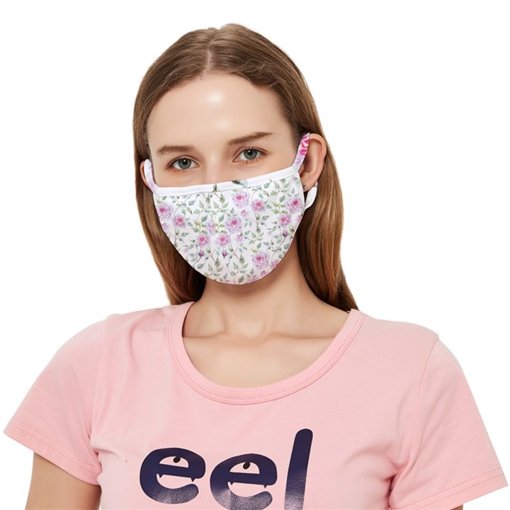 Rose flowers Crease Cloth Face Mask (Adult)