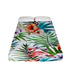 Tropical Flamingo Fitted Sheet (full/ Double Size) by goljakoff