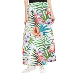 Tropical Flamingo Maxi Chiffon Skirt by goljakoff