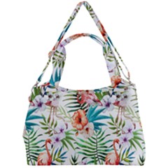 Tropical Flamingo Double Compartment Shoulder Bag by goljakoff