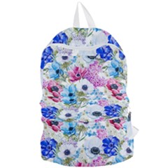 Purple Flowers Foldable Lightweight Backpack by goljakoff