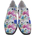 Purple flowers Women Slip On Heel Loafers View1