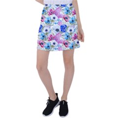 Purple Flowers Tennis Skirt by goljakoff