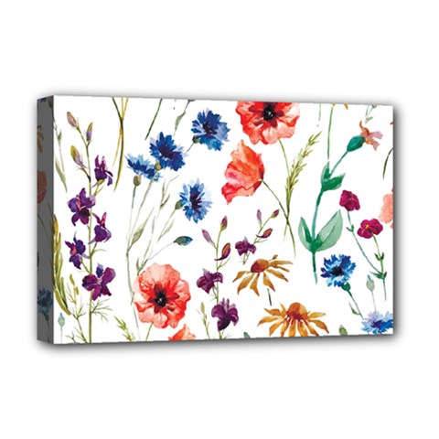 Flowers Deluxe Canvas 18  X 12  (stretched) by goljakoff