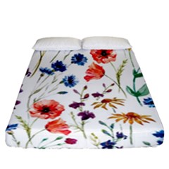 Flowers Fitted Sheet (california King Size) by goljakoff