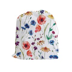 Flowers Drawstring Pouch (xl) by goljakoff
