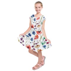 Flowers Kids  Short Sleeve Dress