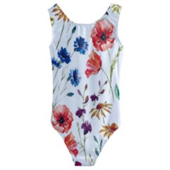 Flowers Kids  Cut-out Back One Piece Swimsuit by goljakoff
