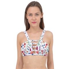 Flowers Cage Up Bikini Top by goljakoff