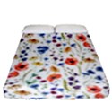 Flowers pattern Fitted Sheet (Queen Size) View1