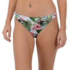 Tropical Flowers Band Bikini Bottom by goljakoff