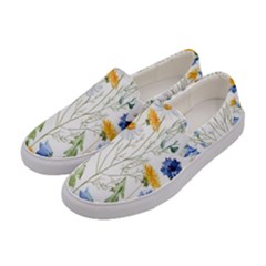 Summer Flowers Women s Canvas Slip Ons by goljakoff