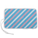 Transgender Pride Diagonal Stripes Pattern Pen Storage Case (S) View1