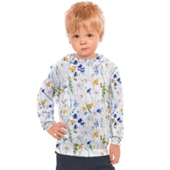 Summer Flowers Pattern Kids  Hooded Pullover by goljakoff