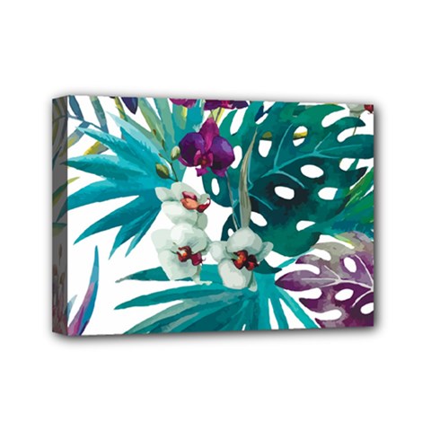 Tropical Flowers Mini Canvas 7  X 5  (stretched) by goljakoff