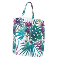 Tropical Flowers Giant Grocery Tote by goljakoff
