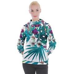 Tropical Flowers Women s Hooded Pullover by goljakoff