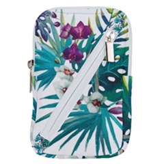 Tropical Flowers Belt Pouch Bag (small)