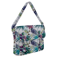 Tropical Flowers Pattern Buckle Messenger Bag by goljakoff