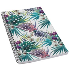 Tropical Flowers Pattern 5 5  X 8 5  Notebook by goljakoff