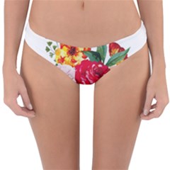 Garden Flowers Reversible Hipster Bikini Bottoms by goljakoff