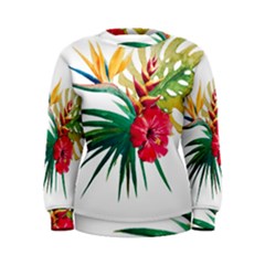 Tropical Flowers Women s Sweatshirt by goljakoff