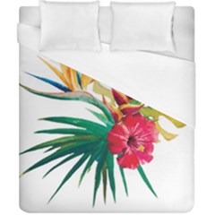 Tropical Flowers Duvet Cover (california King Size) by goljakoff