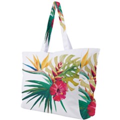 Tropical Flowers Simple Shoulder Bag by goljakoff