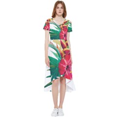 Tropical Flowers High Low Boho Dress by goljakoff