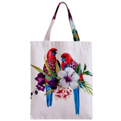 Tropical Parrots Zipper Classic Tote Bag by goljakoff