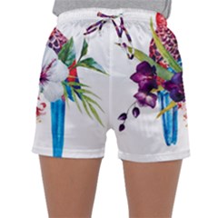 Tropical Parrots Sleepwear Shorts by goljakoff